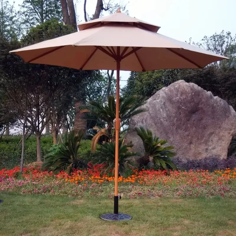 Wholesale Solar LED Outdoor Garden Cantilever Parasol Large Size Bar Terrace Umbrella