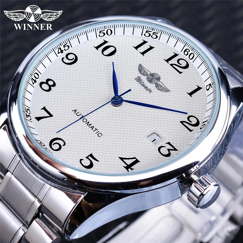 Winner 458S Top Brand Mens Watches Fashion Luxury Business Automatic Mechanical Watch Men Casual Watch Relogio Masculino