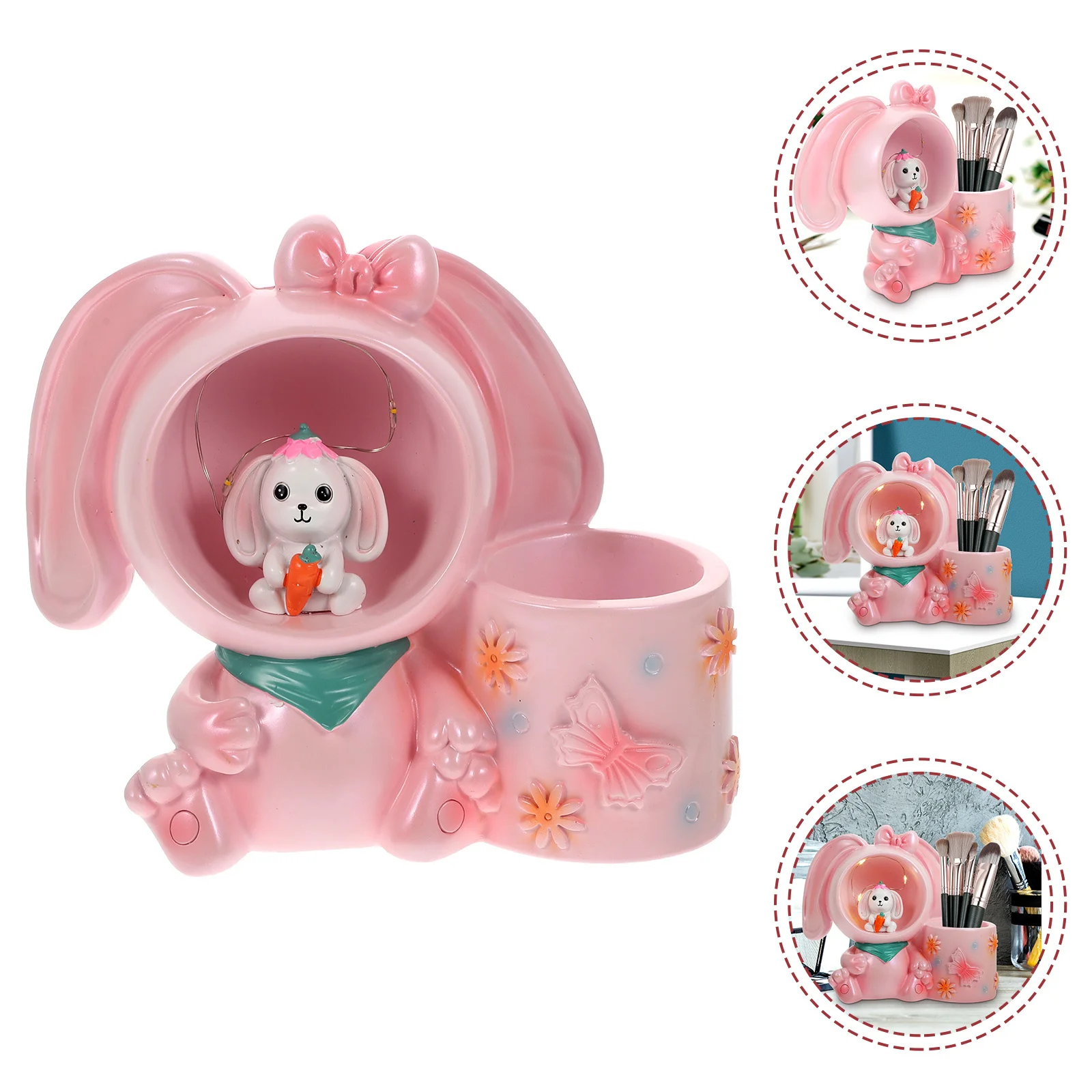 

Cartoon Animal Pen Holder Sturdy Pencil Organizer Multifunction Multipurpose Desktop Storage Box for Office School Pen Container