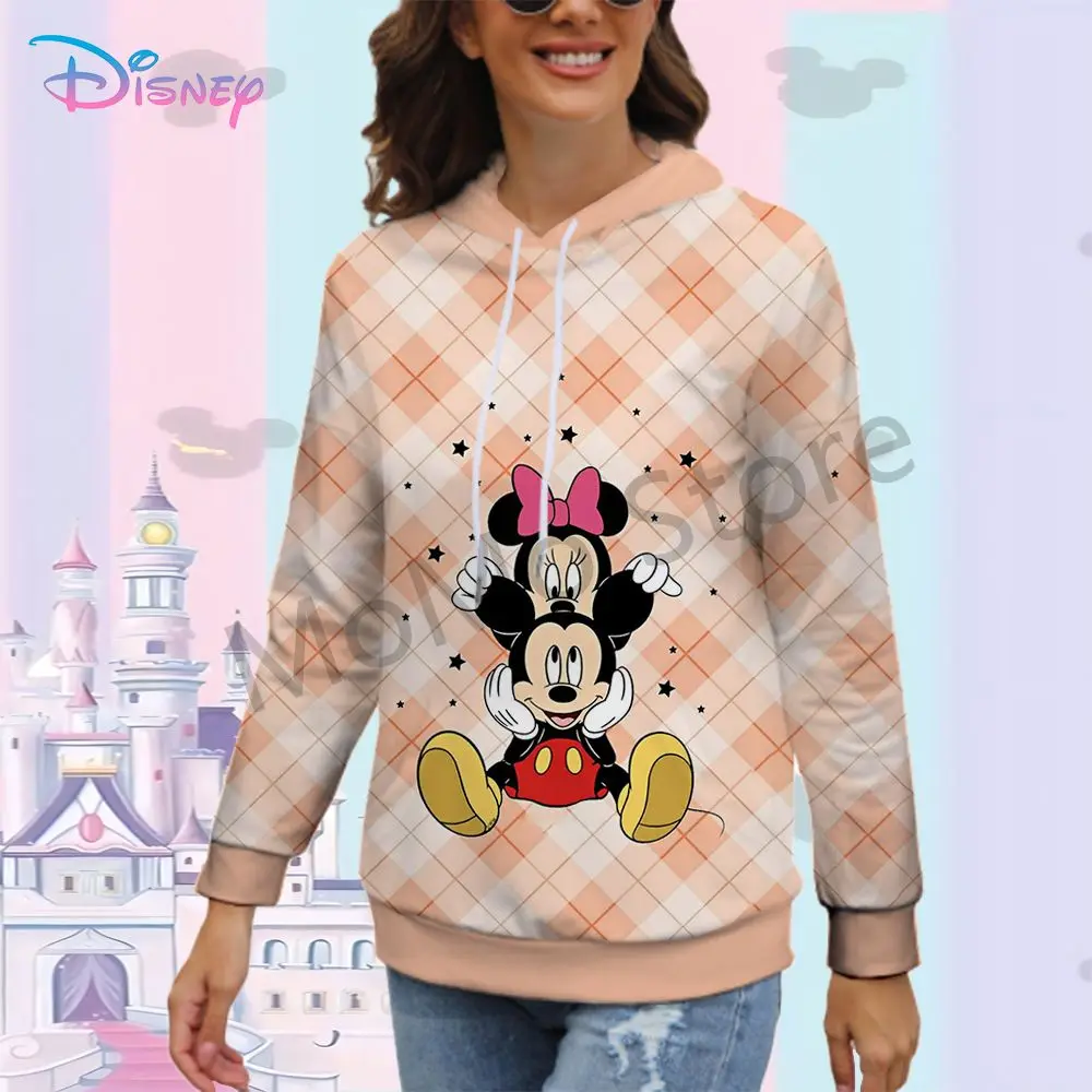 Disney Mickey Mouse Men's Women's Hoodies Kawaii Y2k New 3D Print Sweatshirts Streetwear Youthful Woman Clothes High Quality