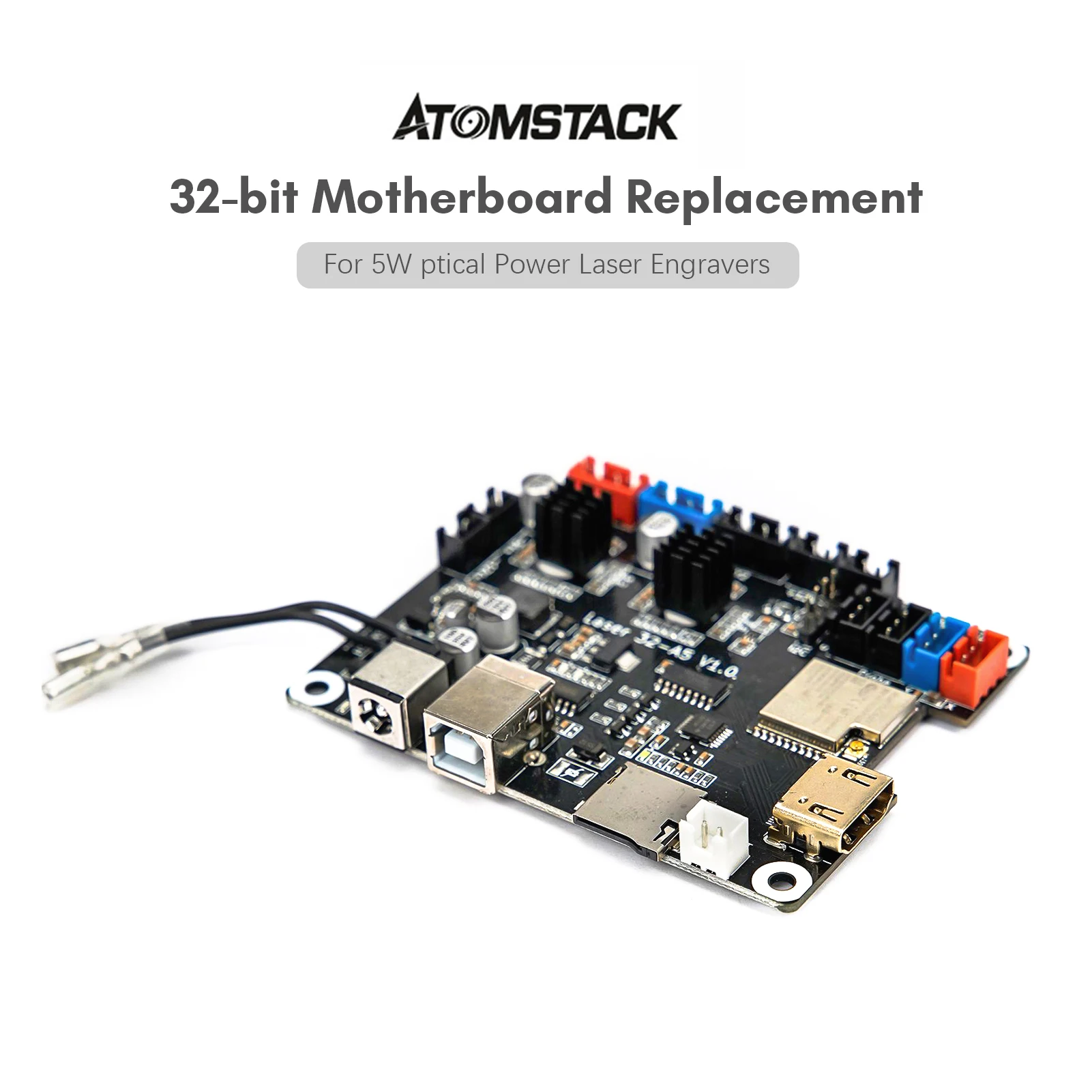 Atomstack Laser Engraver 32-bit Motherboard Replacement Used for 5W Optical Power Engravers Suitable for A5 M50 PRO/A5 M50