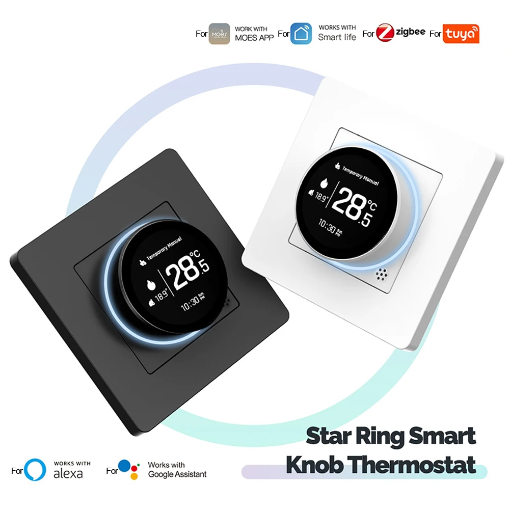 Floor Heating Smart Temperature Controller Comfort Heating Customizable Color Thermostat Display 1.82 Inch TFT Screen