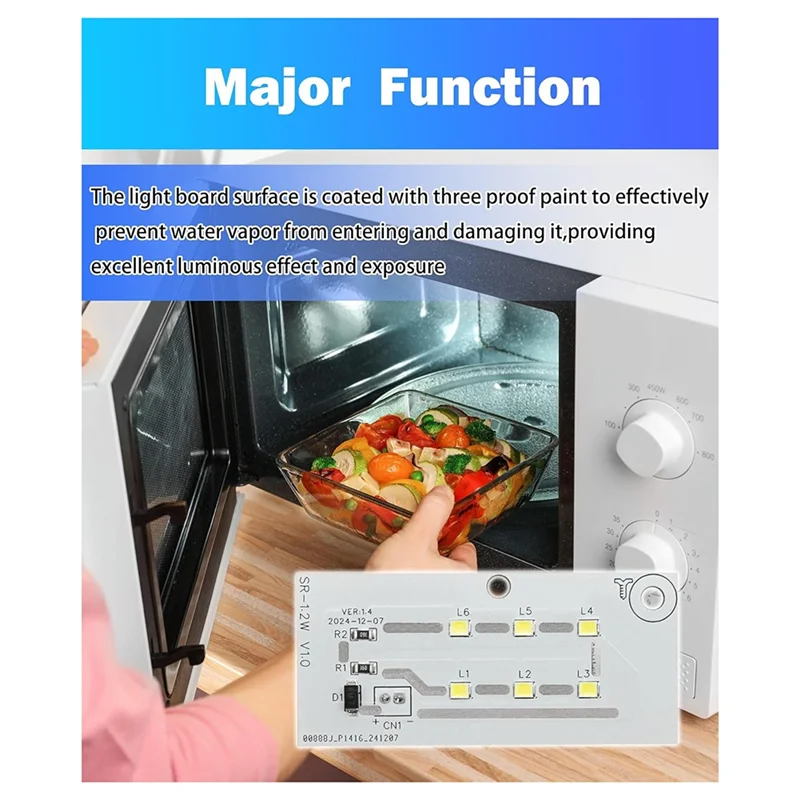 Tablero de luz LED para microondas Frigidaire Electrolux 5304509445 EAP12585761 EAP12585761, repuesto para microondas