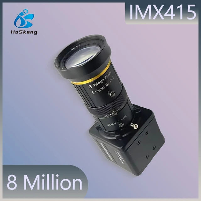 Kamera internetowa 4K 8MP HD CMOS IMX415 ręczna kamera USB z mocowaniem zmiennoogniskowym CS do komputera przenośnego/przesyłanie na żywo