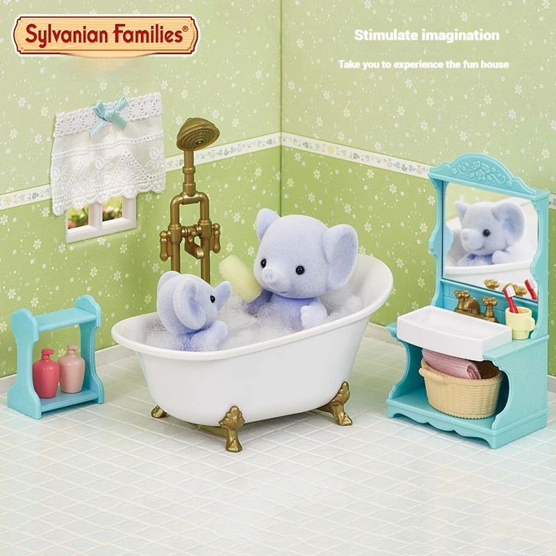 Authentic Sylvanian Families Anime Character Simulation Playhouse Toy Room Decoration Toy Christmas Gift