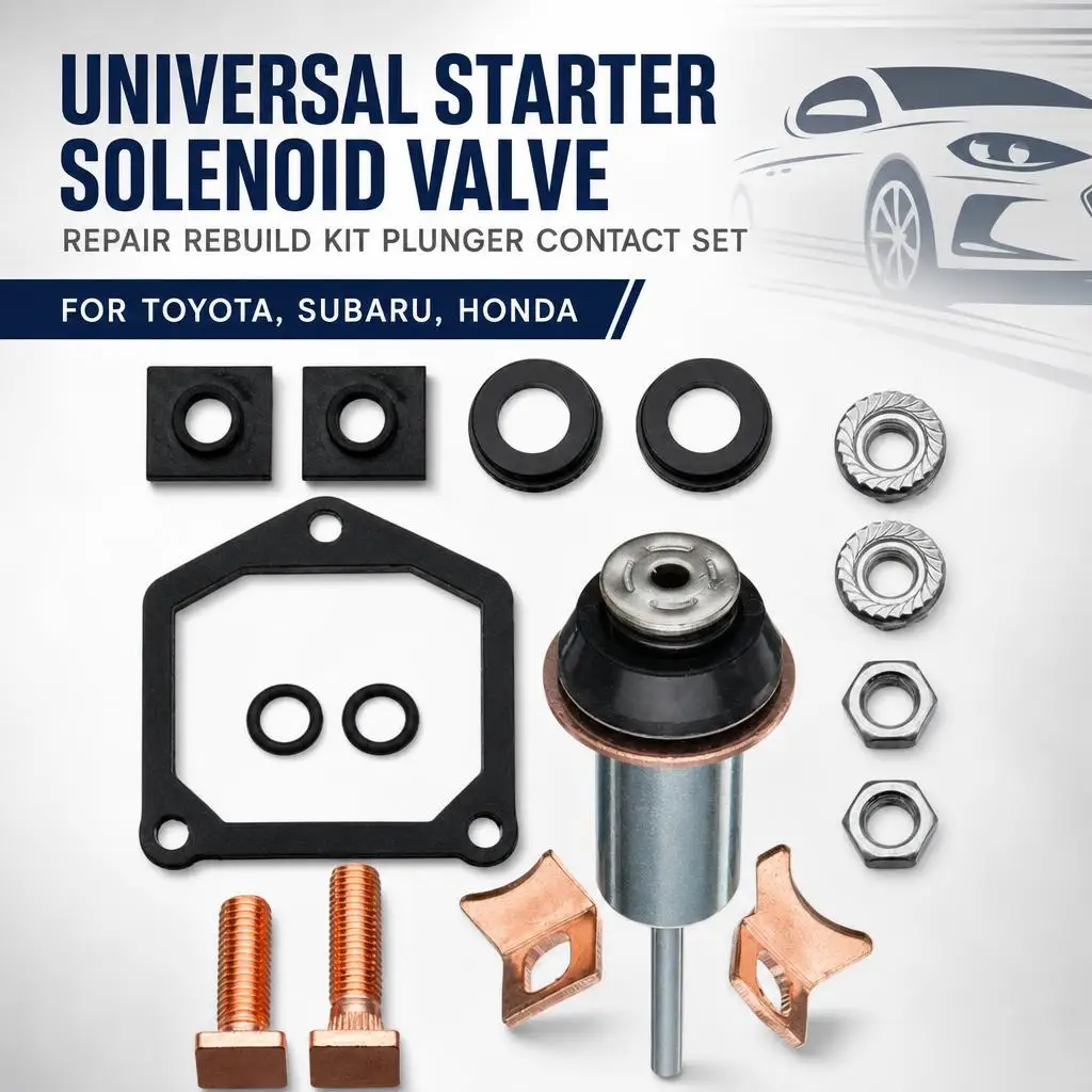 Universal Starter Solenoid Repair / Rebuild Kit – Plunger & Contact Set for Toyota, for Subaru, for Honda.