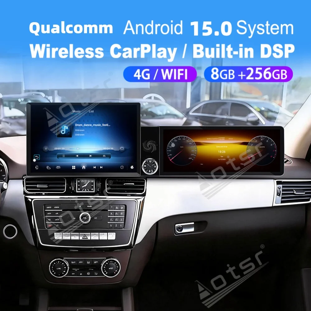 25.4“ Android For Mercedes Benz GLE GLS 2015~2018 Car Multimedia Automotive Carplay Auto GPS Navi Car Radio Stereo Head Unit