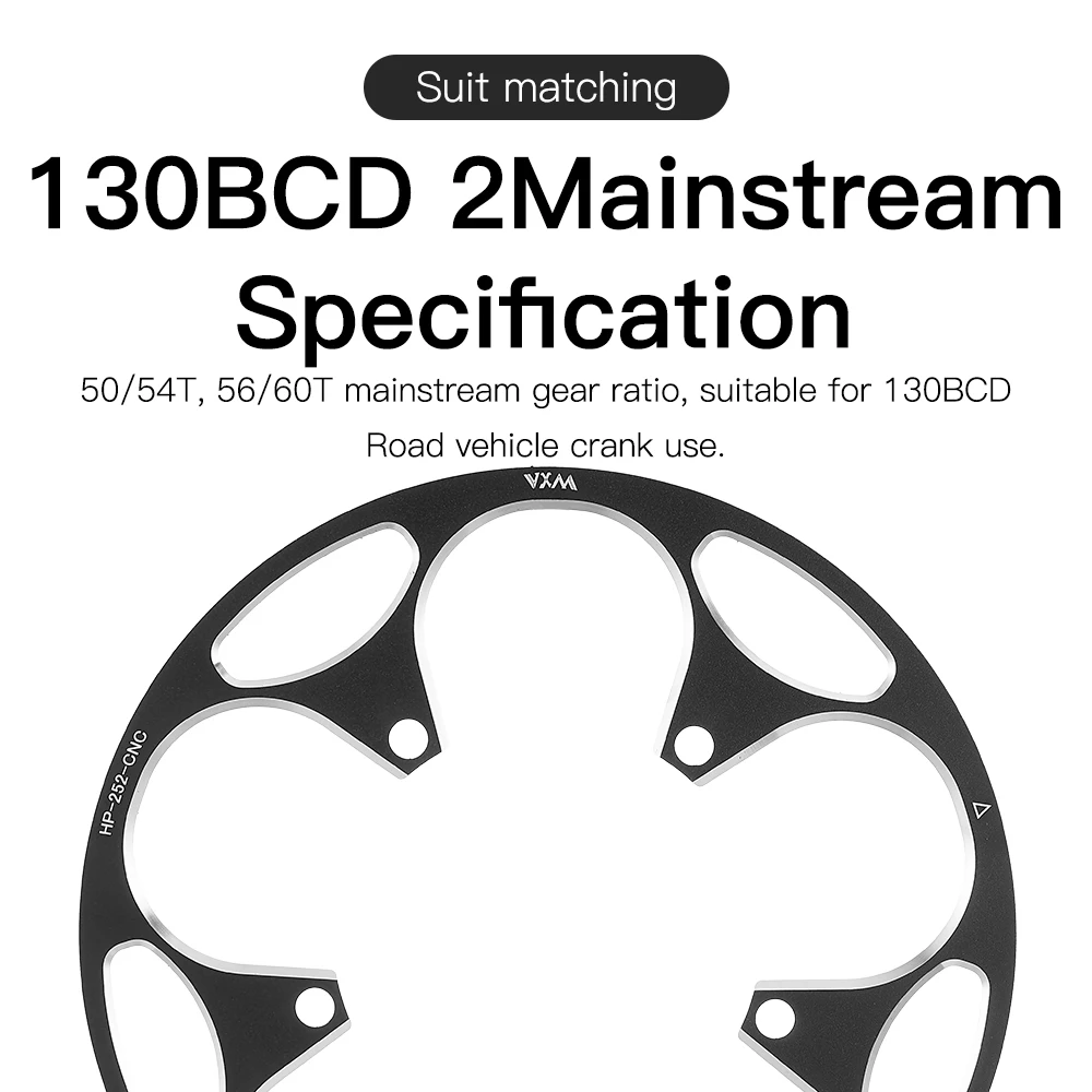 VXM-Road Mountain Bike Chainring Protection Cover, Sprocket 110BCD&130BCD, 48T/50T/52T/54T/56T/58T/60T Ultra light accessory HOT