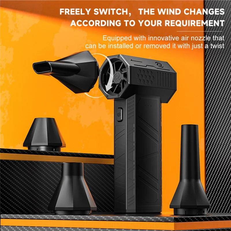 X3 Mini Jet Fan Vento forte 52M/S Ventilatore per condotto senza spazzole ad alta velocità Ventilatore d'aria pulito