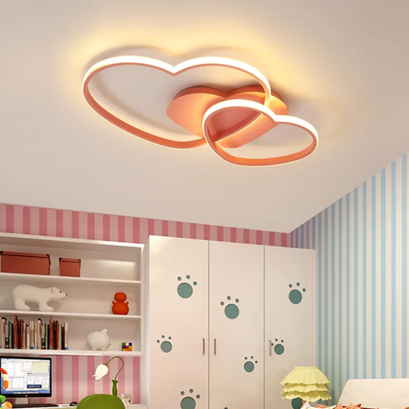 moderno coracao forma lampada de teto rosa luz de teto para quarto das criancas quarto corredor escritorio meninas quarto decoracao 01