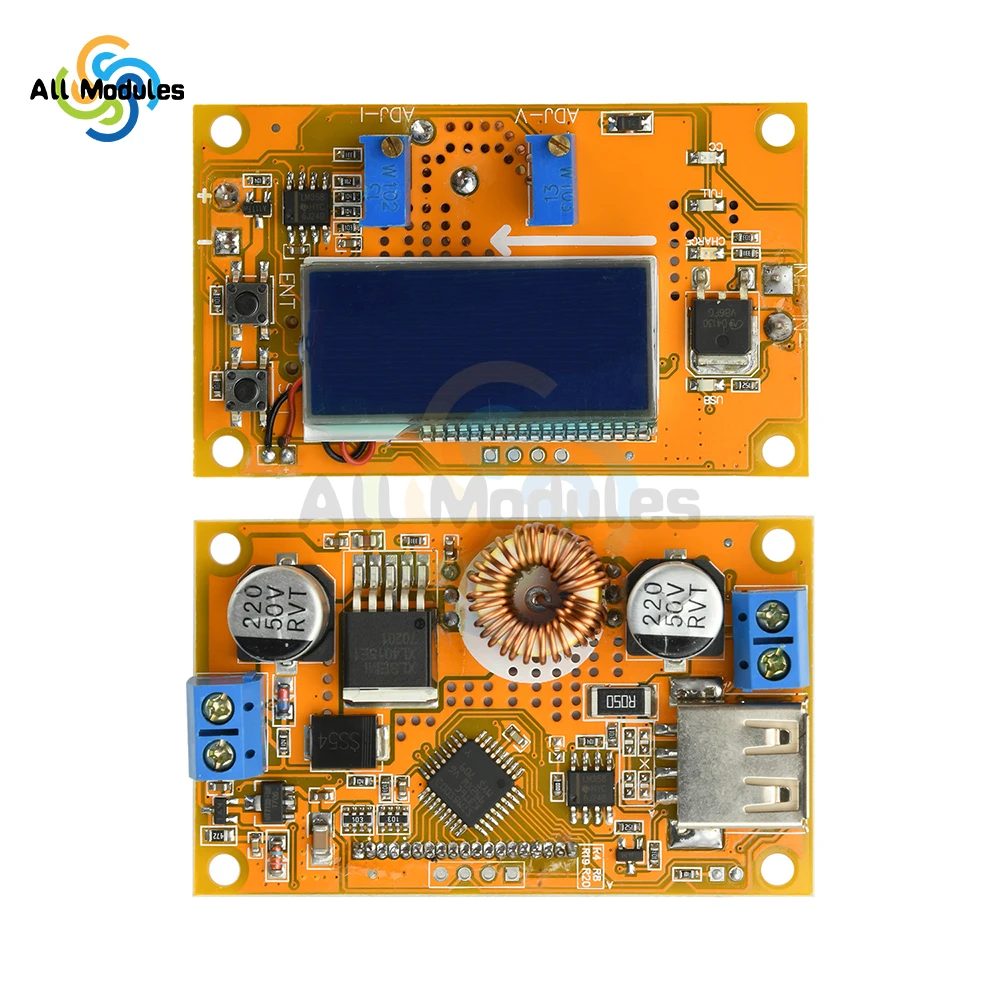 Регулируемый понижающий преобразователь высокой мощности 4,2 А, 8 В-36 В до 1,25 В-32 В, понижающий модуль, ЖК-дисплей для управления постоянным напряжением/током
