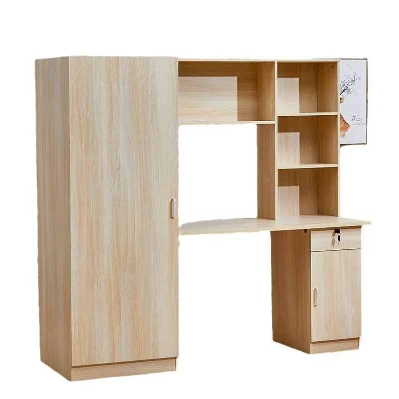 Supply school with escalator solid wood wardrobe combination single bed