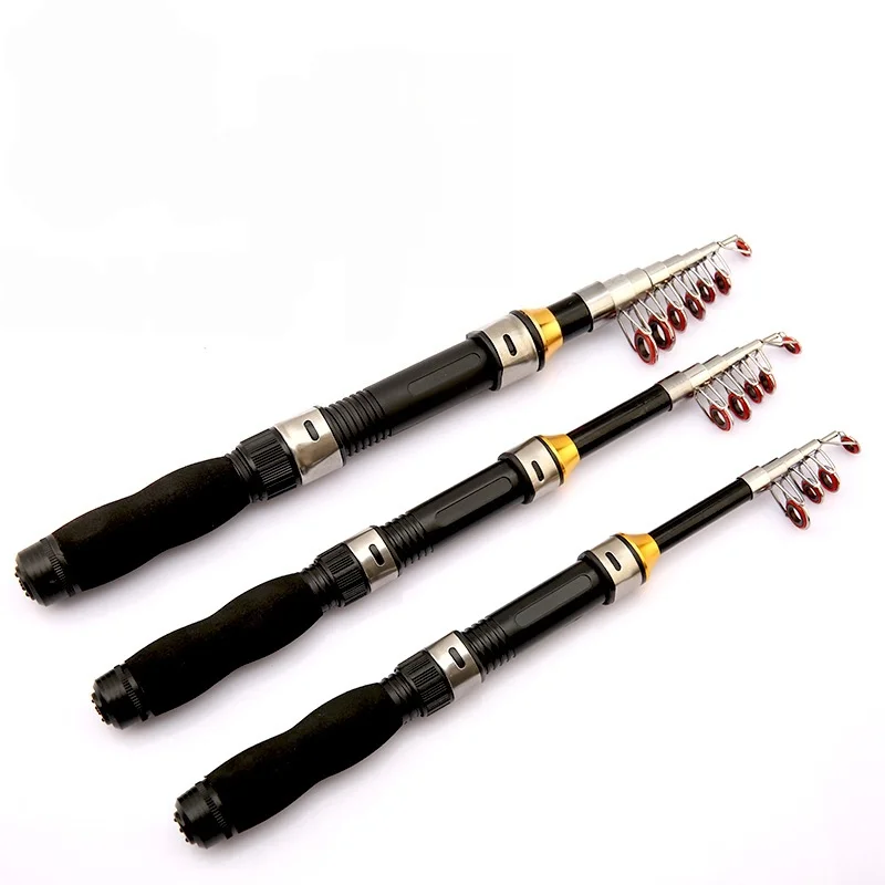 1.0-2.3M Ultra Short Small Sea Fishing Rod with Fishing Wheel Telescopic Ultra Short Cross Sectional Fiberglass Rod Set view 5