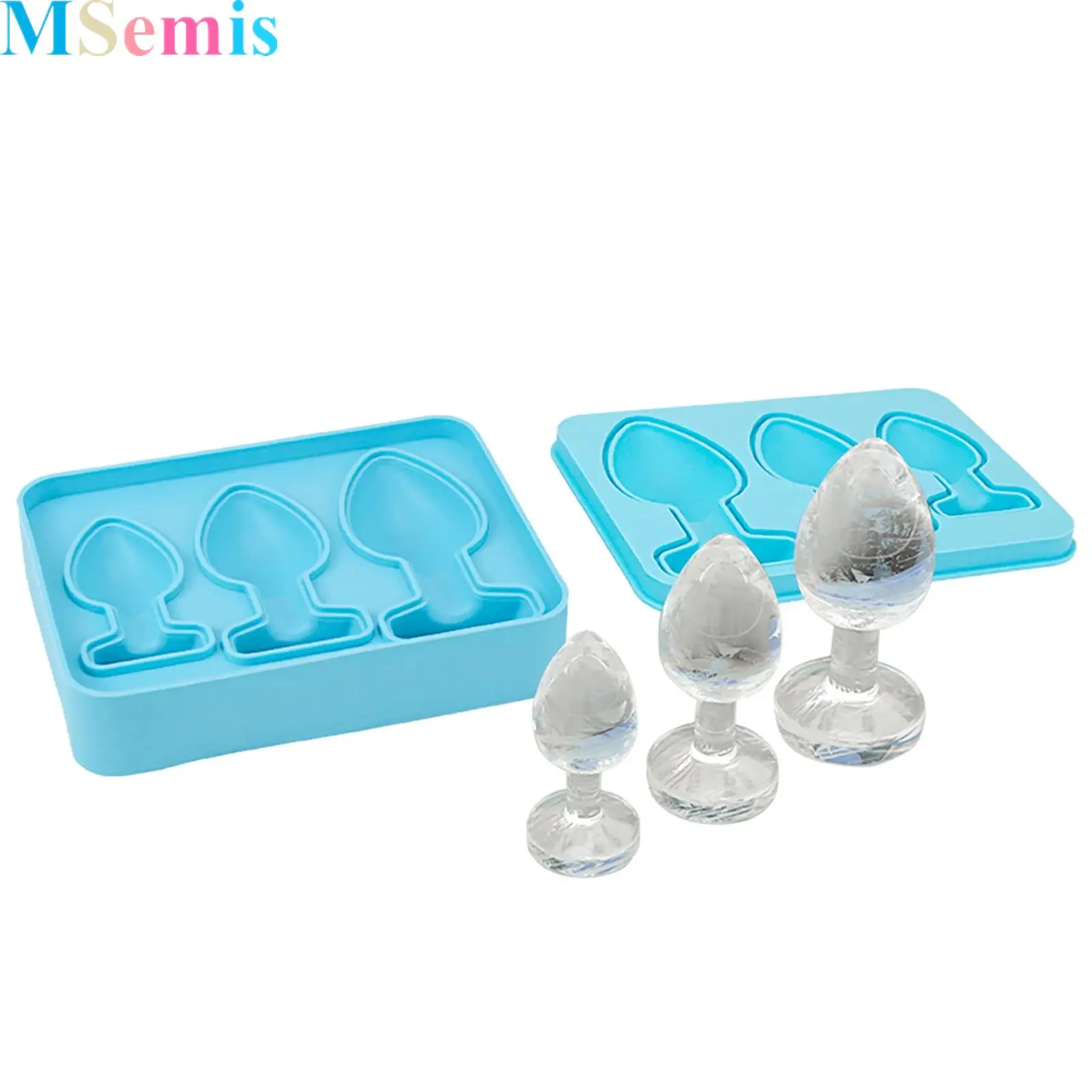 

Silicone Ice Cream Mold Funny Butt Plug Shaped Tray Maker for Prank Bachelor Bachelorette Party Bar Cocktail Whiskey