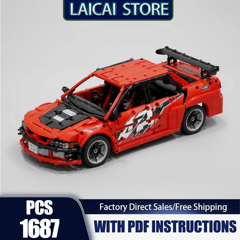 

Moc Building Bricks Lancer Evolution (1:12) Movie Car Series Technology Blocks DIY Assembly Construstion Toy Holiday Toy Gifts