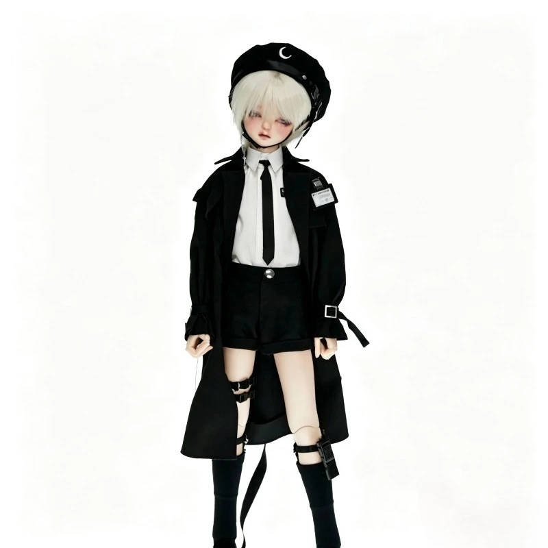 1-4-bjd-人形の服スーツ-45-センチメートル人形用ウインドブレーカー-帽子-シャツ-ショートパンツ-ソックスドレスアッププレイハウスおもちゃ人形アクセサリー、人形なし