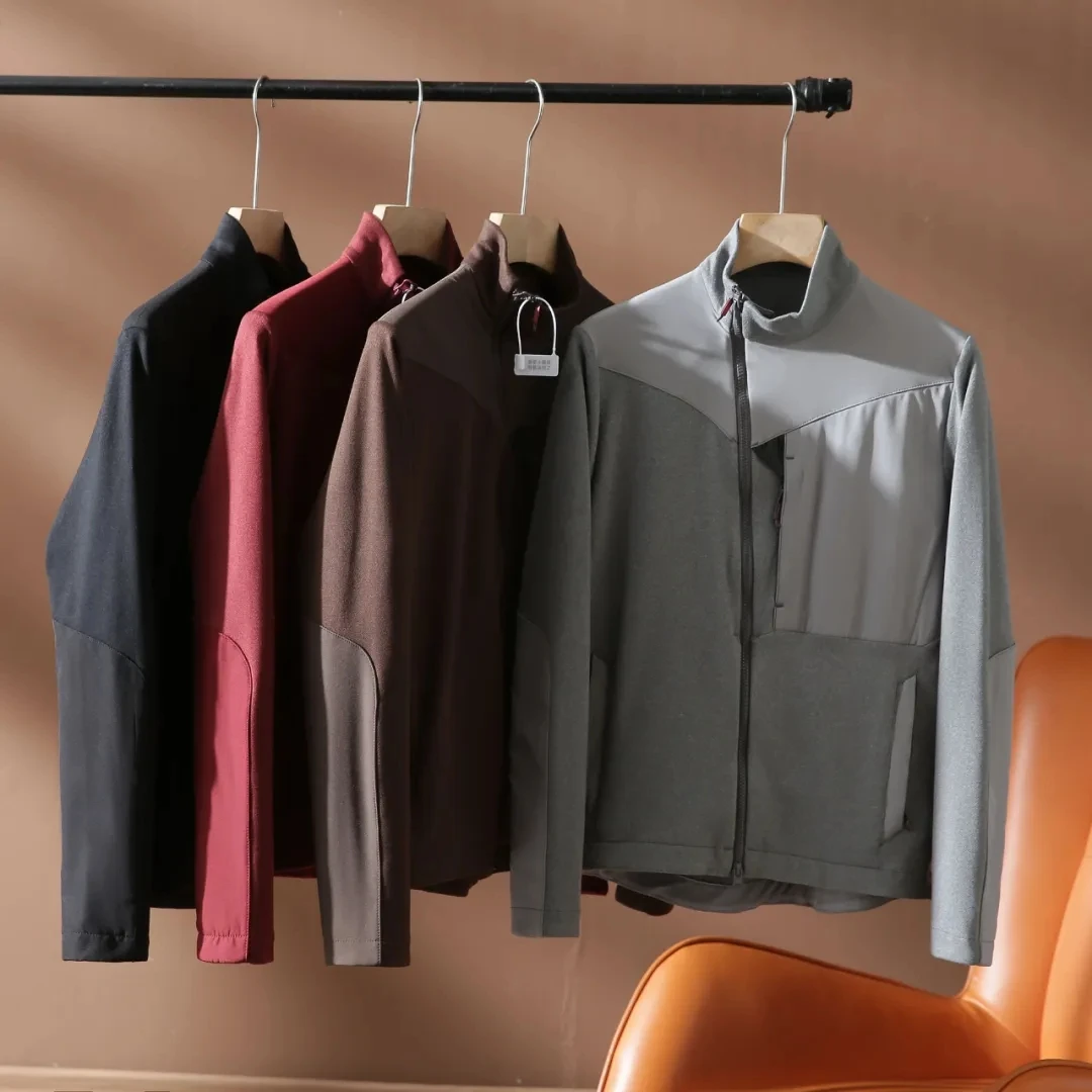 

Высокоэффективная теплая мужская куртка-кардиган на молнии для активного отдыха, весна-осень, для путешествий, с длинными рукавами, стандартный крой
