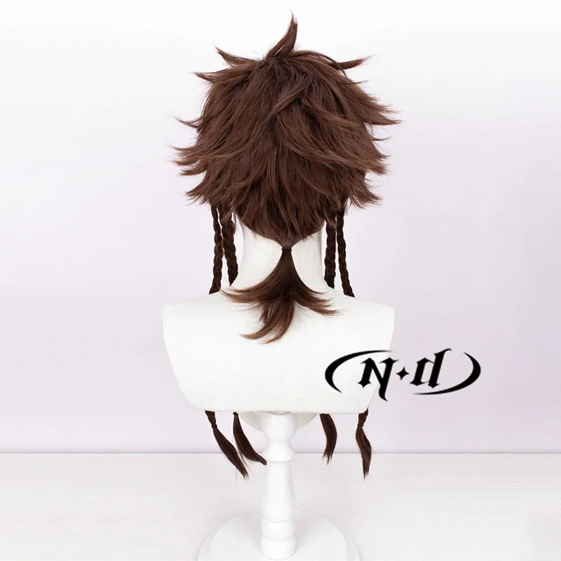 ND Sun Ce Cosplay Wigs Dai Hao Yuan Ashes of the Kingdom Cosplay Hair Wigs for Game Comic Con Coser Heat Resistant Synthetic