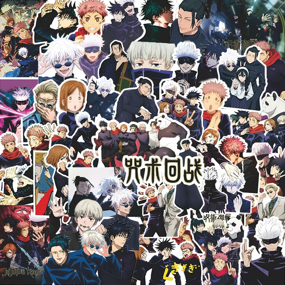 10/30/82 Stück Japan Anime Jujutsu Kaisen Cartoon Aufkleber Itadori Yuji Satoru Gojo Aufkleber Laptop Skateboard Telefon Cool Kid Aufkleber
