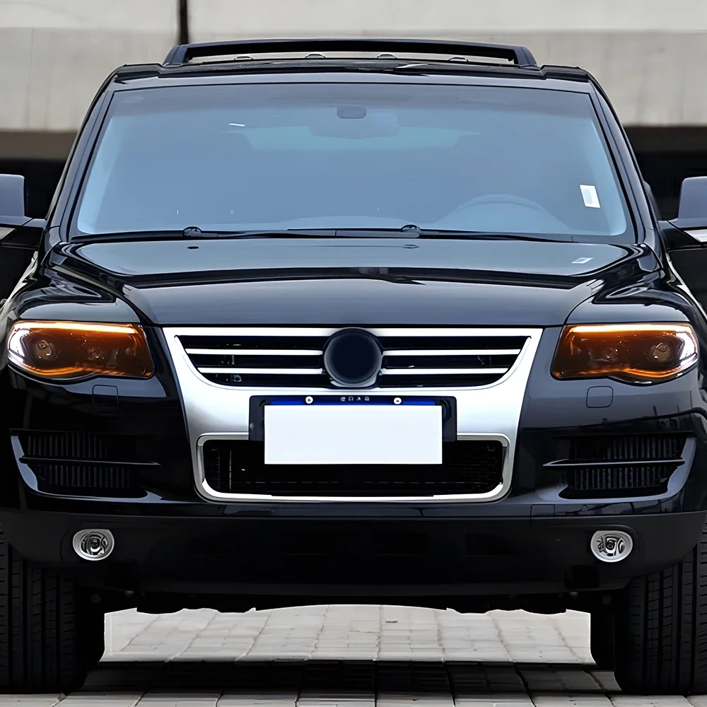 

Комплект фар для VW Touareg 2007-2010: Светодиодные передние фары, модернизированные, с линзами-проекторами, аксессуары для тюнинга