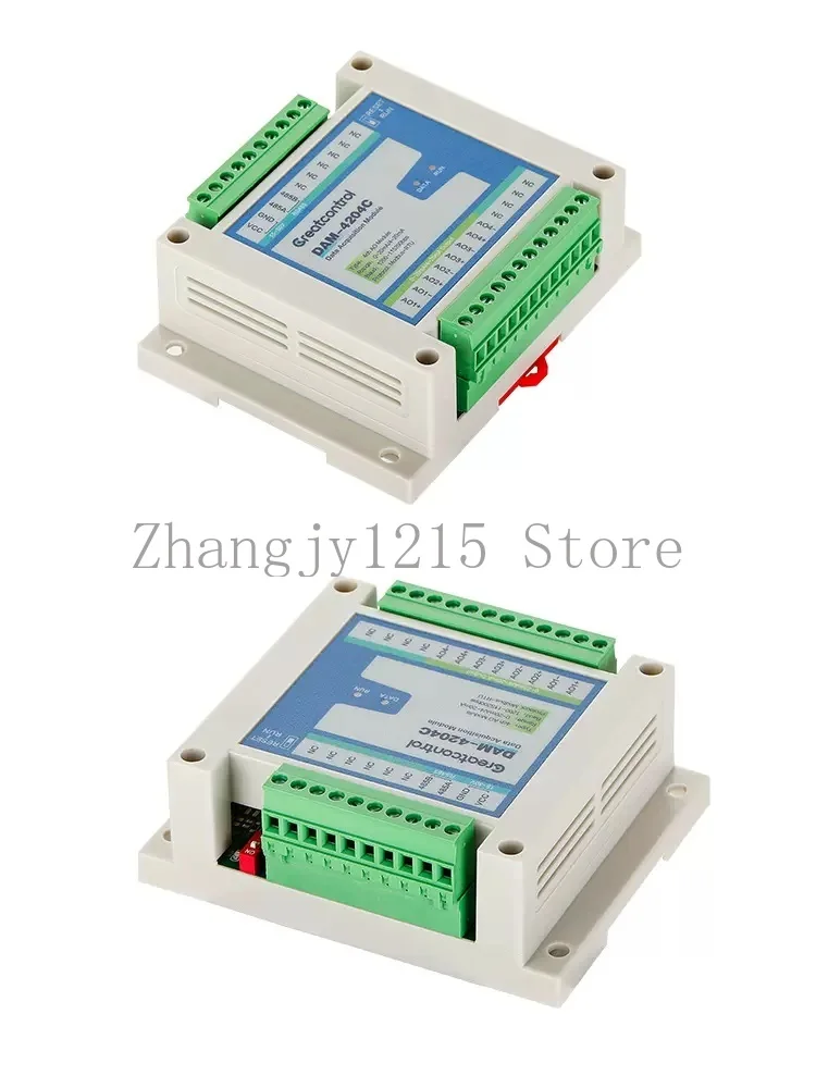 RS485 To 4-Channel 4-20mA Current Output To Analog Modbus-RTU Communication Slave Protocol AO Output Module