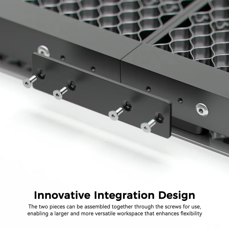 H4 840x828mm Set da 2 pezzi di pannello di lavoro a nido d'ape Letto laser a nido d'ape per incisore laser Taglio laser