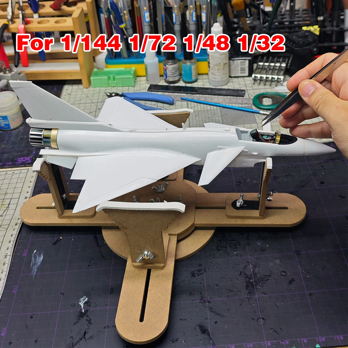 Maßstabsmodell-Miniatur-Malwerkzeuge Flugzeugmodellbau Malständer Verstellbarer Malständer 1/32 1/48 1/72 1/144 – Detail 2