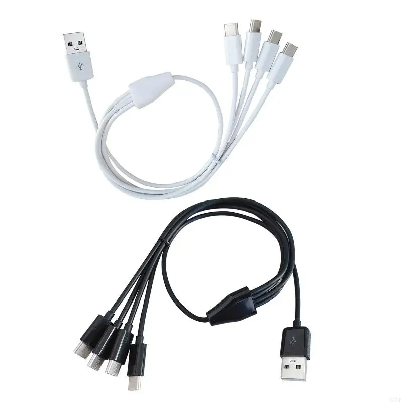 G7NE Multi 4 in 1 USB C Long Charger Cable Charging Cord Multiple Ports Charging Cable Type C Connector for Cellphones