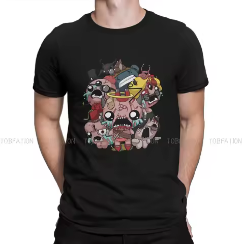 The Binding of Isaac Game TShirts Scary Distinctive Homme T Shirt Funny Clothing