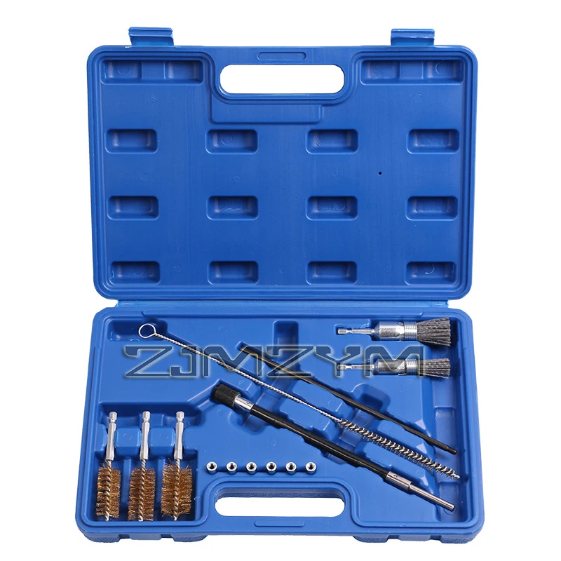 

14-Piece Injector Base Cleaning Set Engine Cleaning Kit Auto Repair And Maintenance Tools