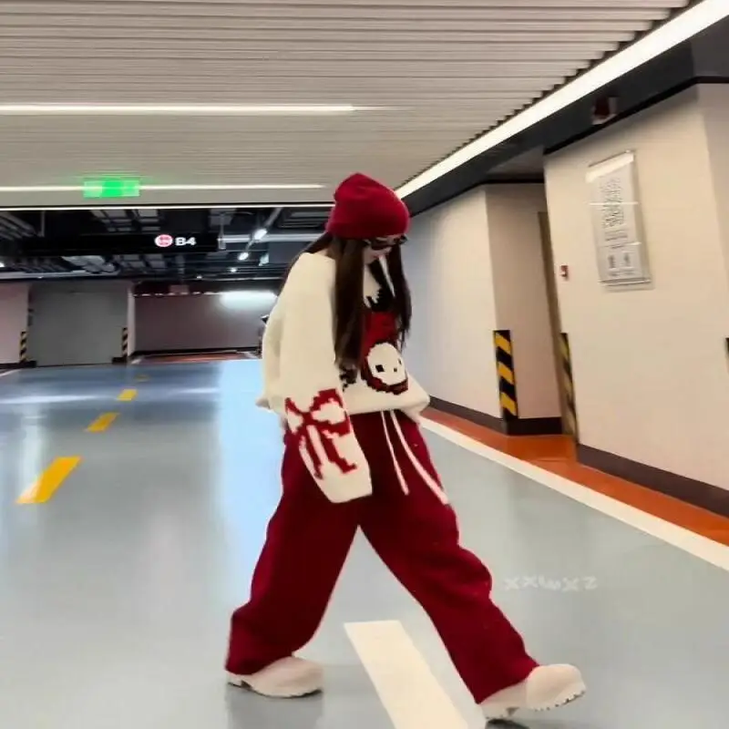 

Sanrio Горячий свитер Hello Kitty Свитер Sweet Wind Корейский стиль Мультфильм с длинными рукавами Вязаный свитер Студенческий повседневный стиль Свитер