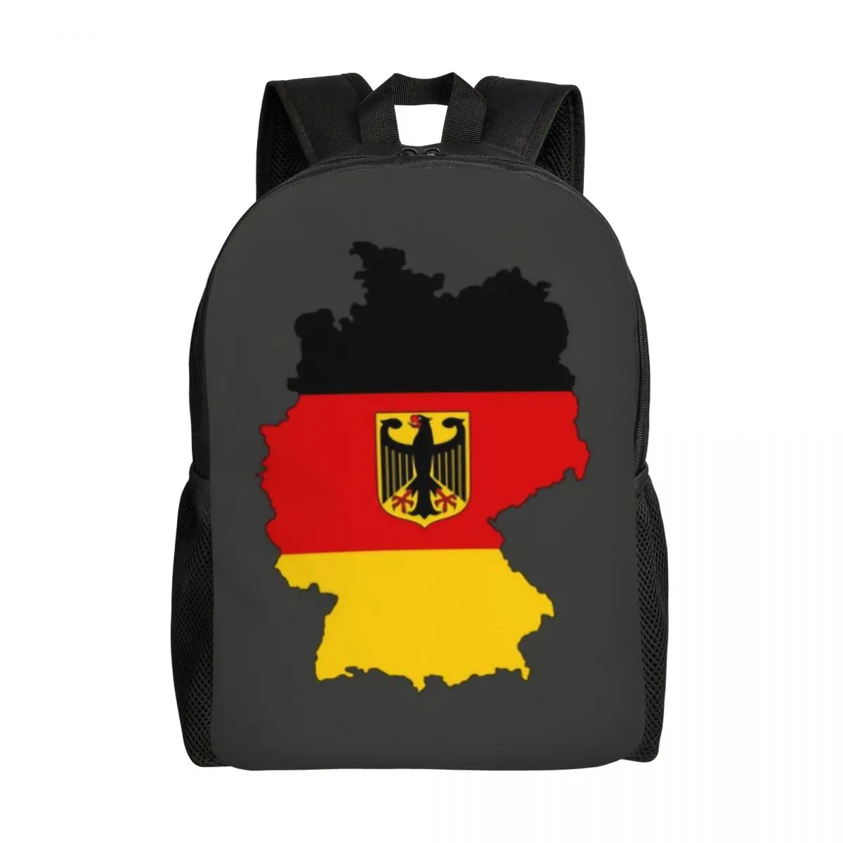 Bandeira de Alemanha Mapa Mochilas para Mulheres e Homens, Escola, Faculdade Bookbag, Fits 15 "Laptop, Orgulhoso de sacos alemães