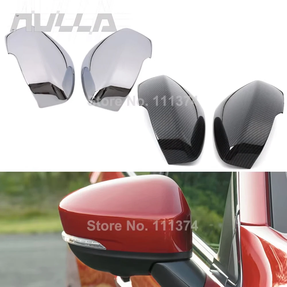 

Хромированная крышка заднего вида для Mitsubishi Eclipse Cross 2017 2018 2019 2020 2021 2022, боковое зеркало из углеродного волокна, автомобильные аксессуары