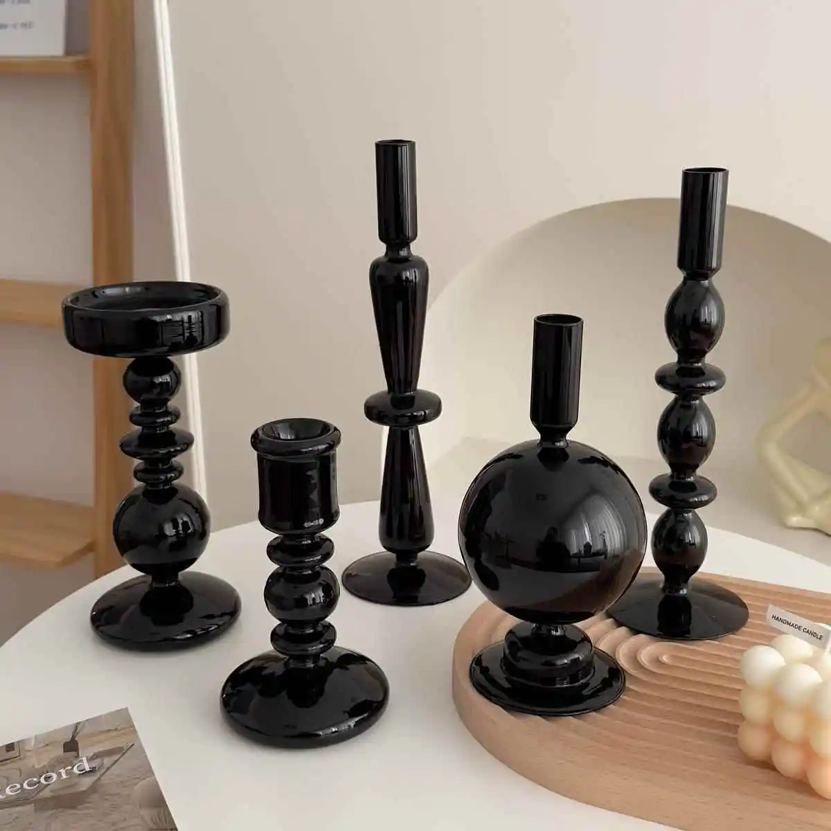 Candlestick Holders For Home Decor Glass Taper Tealight Candle Holders For Home Decor Wedding Dinning Candle Holders Set