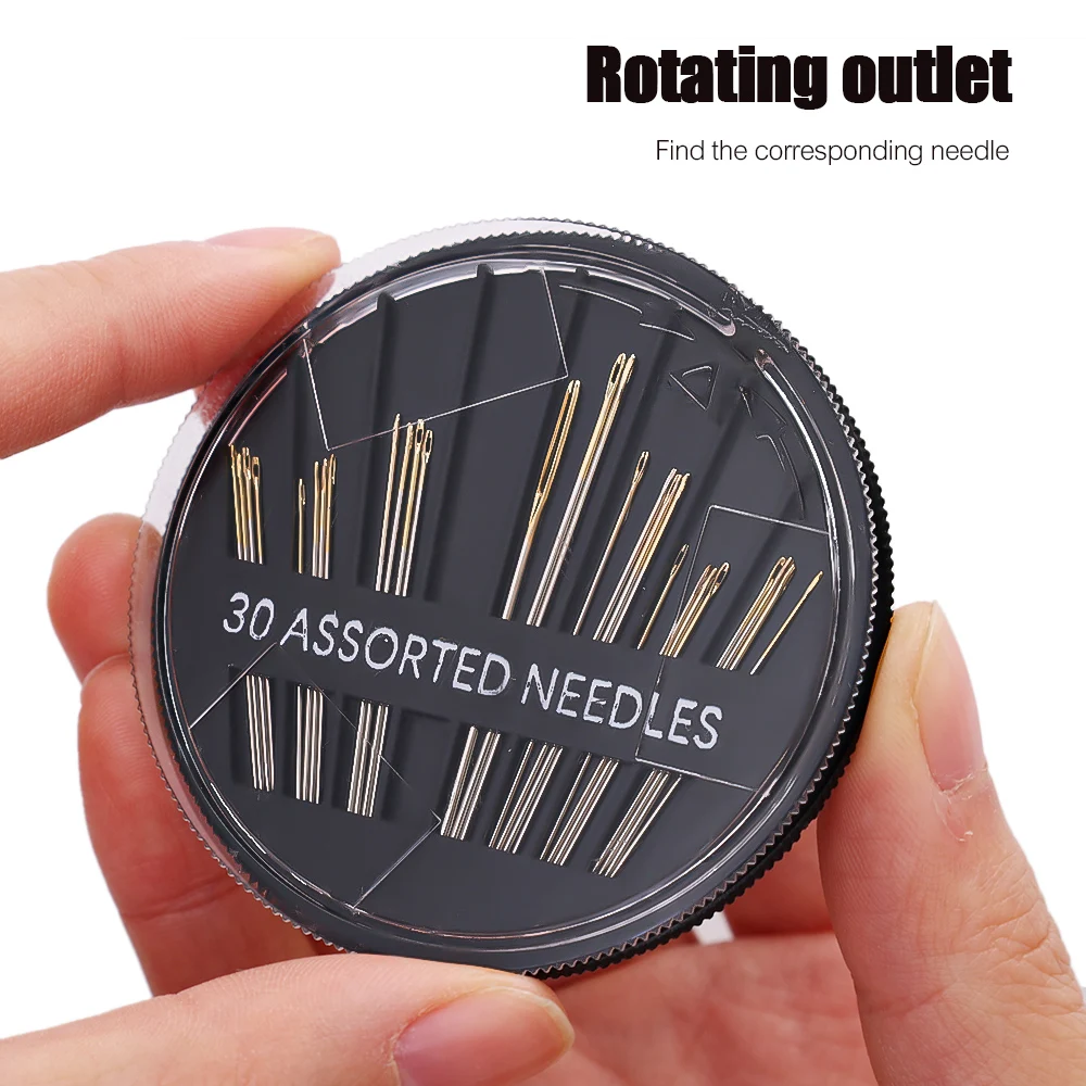 30/12pcs Hand Sewing Needles Set Multiple Sizes Sewing Needles Embroidery Thread Sewing Needles DIY Apparel Sewing Accessories