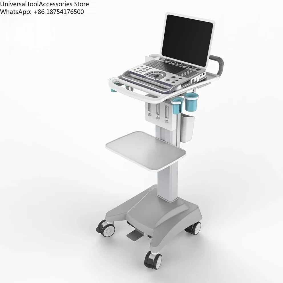 

Manufacturer's Mobile Patient Nursing Trolley Cart Workstation Cart with Laptop Metal Material for Hospital Use