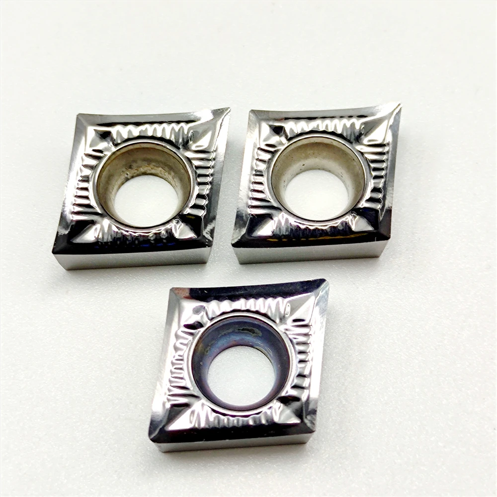 CCGT120402 CCGT120404 CCGT120408 AK H01 Inserti per tornitura Lama in metallo duro Utensile da taglio per tornio per alluminio CCGT 120402 120404 120408