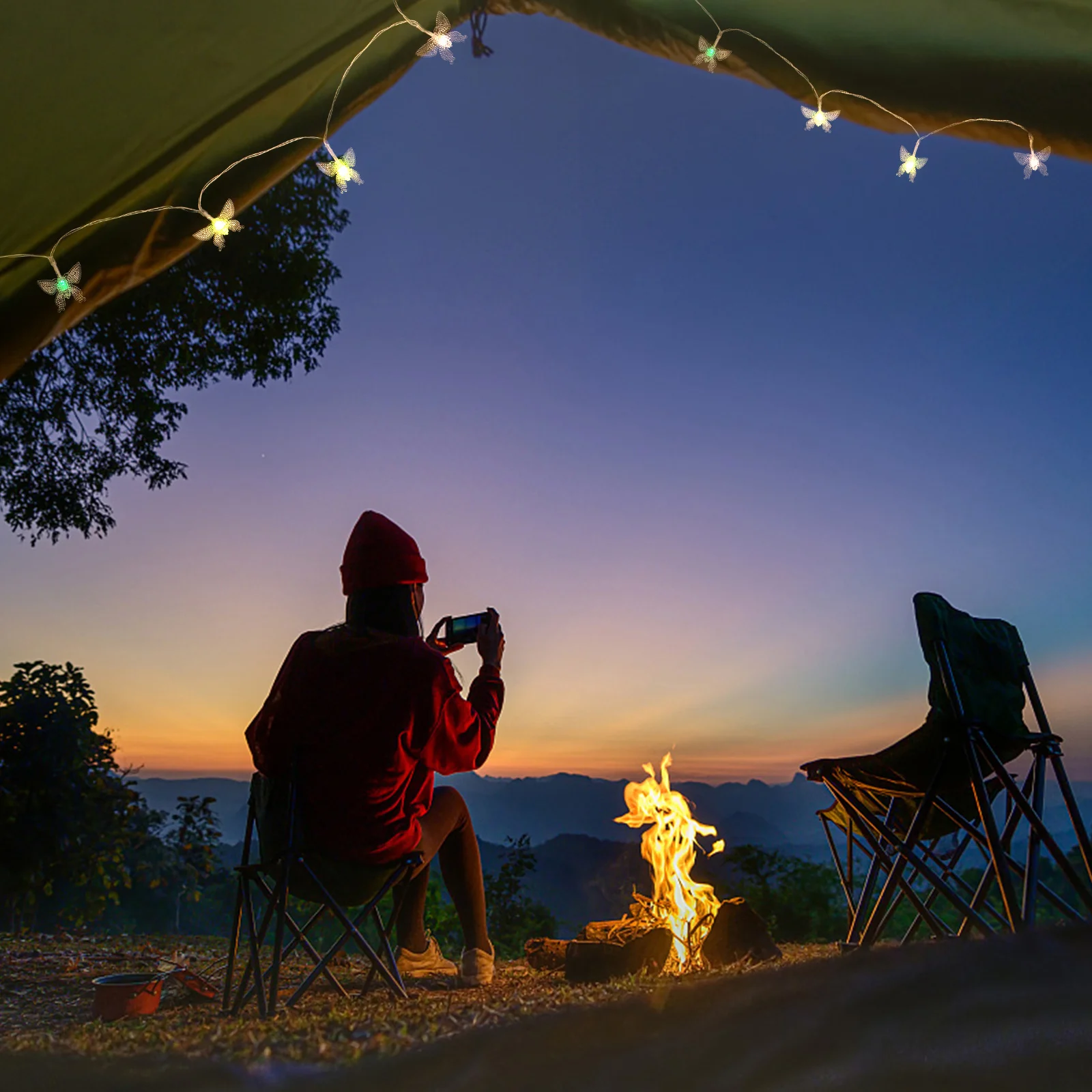 

1Pcs Butterfly LED String Light Powered Romantic Decorative Lamp for Party Wedding Bedroom Garden Room