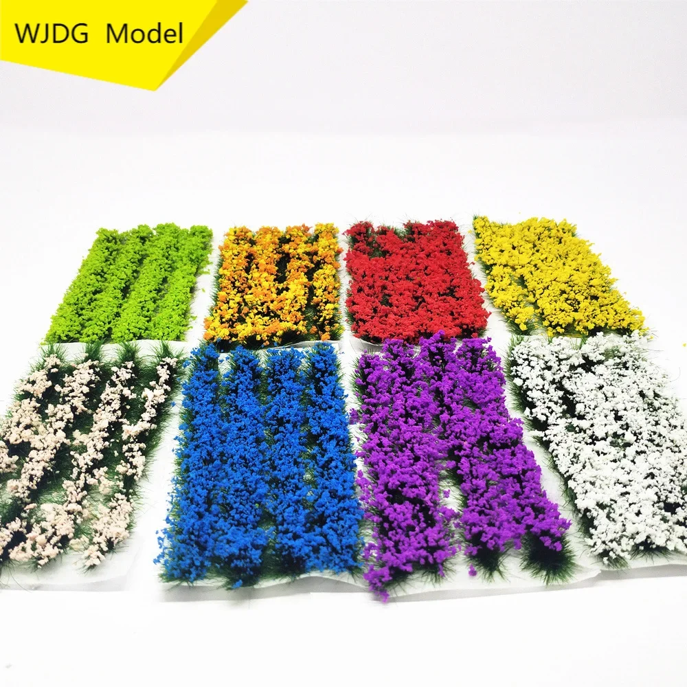 WJDG Model Static Grass Tuft 5mm/8mm Self Adhesive Static Grass Railway Artificial Grass Modeling Wargaming Terrain Model