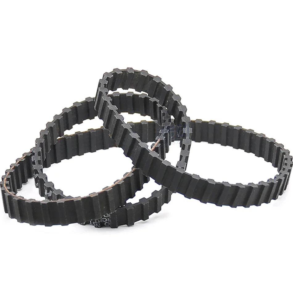 1Pcs Double Sided Closed Loop Timing Belt Pitch=12.7mm Double Sided Toothed Rubber Industrial Synchronous