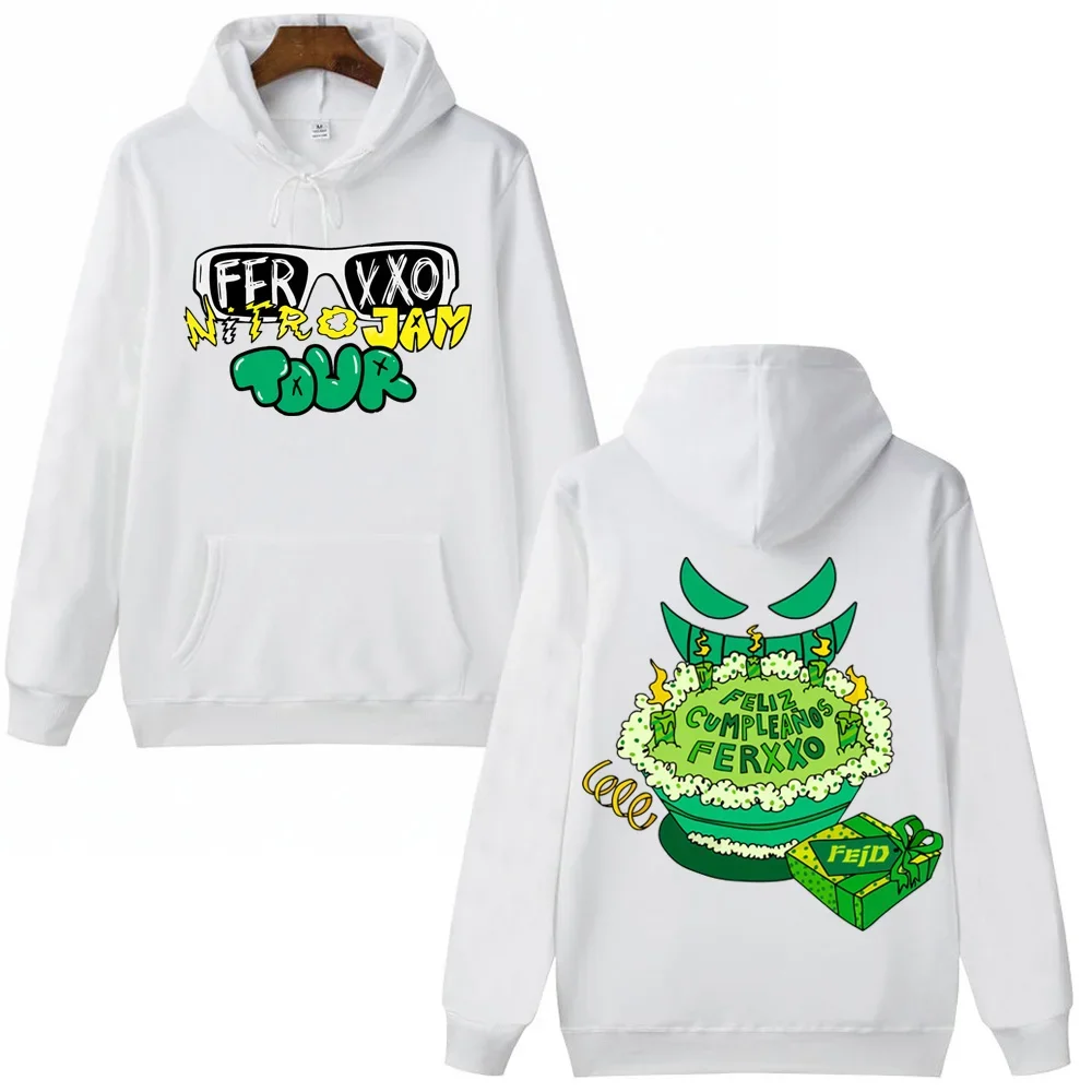 Feliz Cumpleanos Ferxxo Hoodie Man Woman Harajuku Pullover Tops Sweatshirt