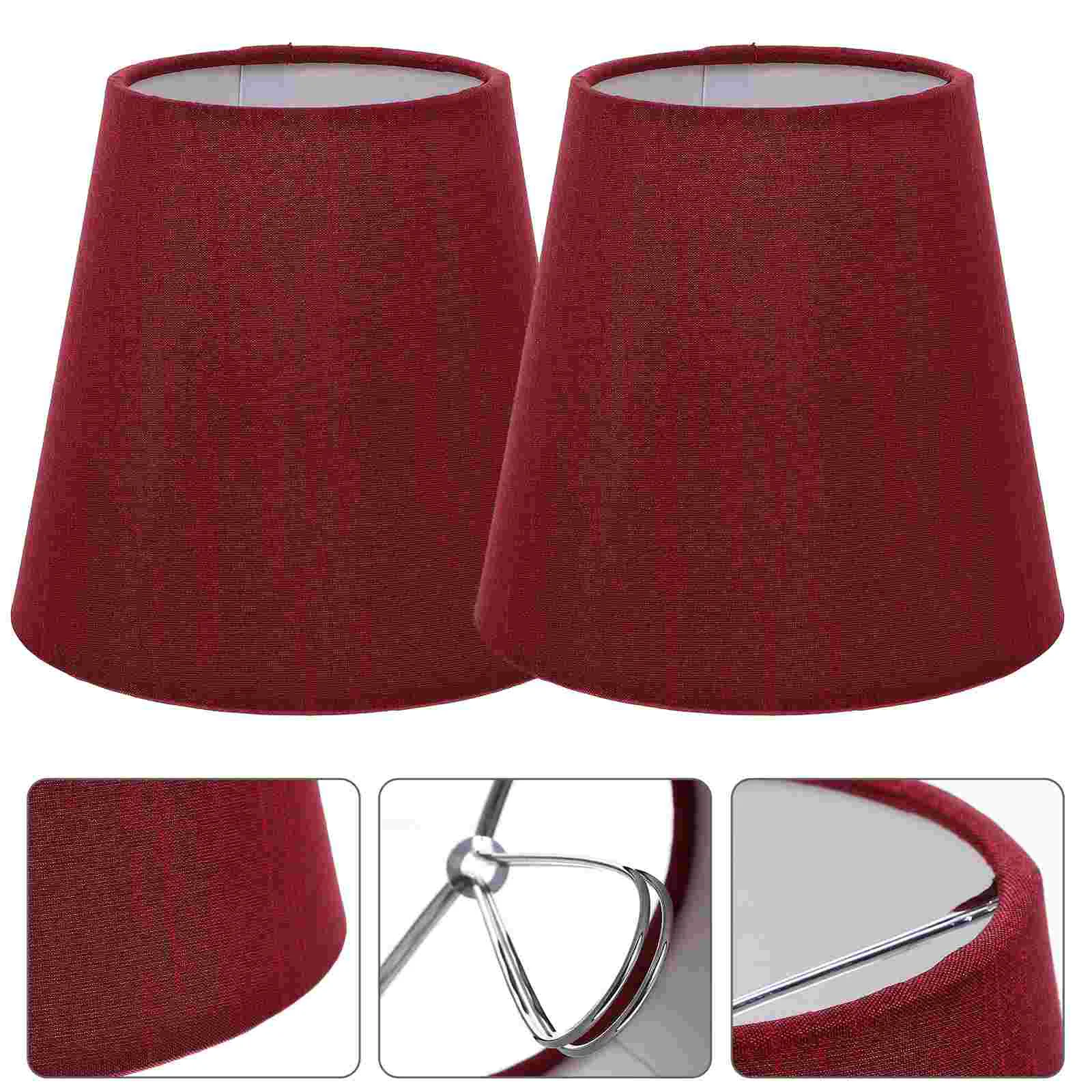 

2 Pcs Lampshade Wall Light Barrel Shades Drum Supply for Lampshades Chandelier Indoor Cover Small