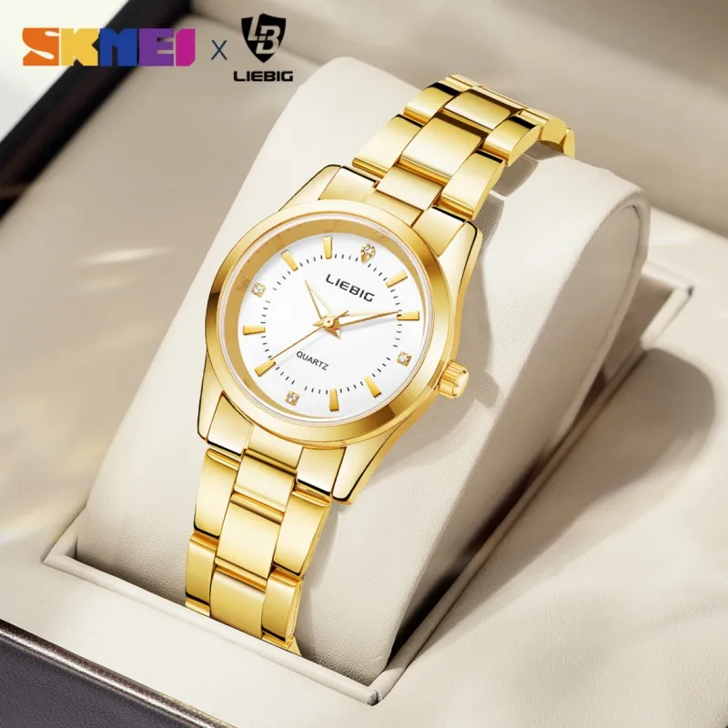 Nuovo arrivo luxury Gold orologi in acciaio inossidabile orologio da donna orologio da polso femminile Montre femme Relogio Feminino L4005