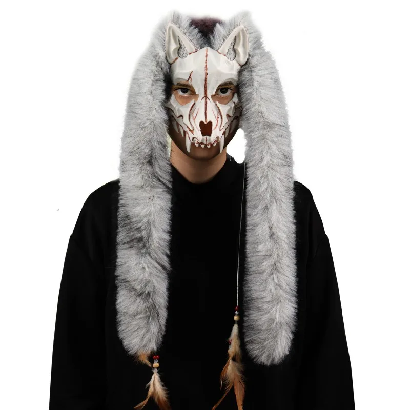

Halloween Carnival Fashion Animal Mask Mask Fake Hair Headdress Cos