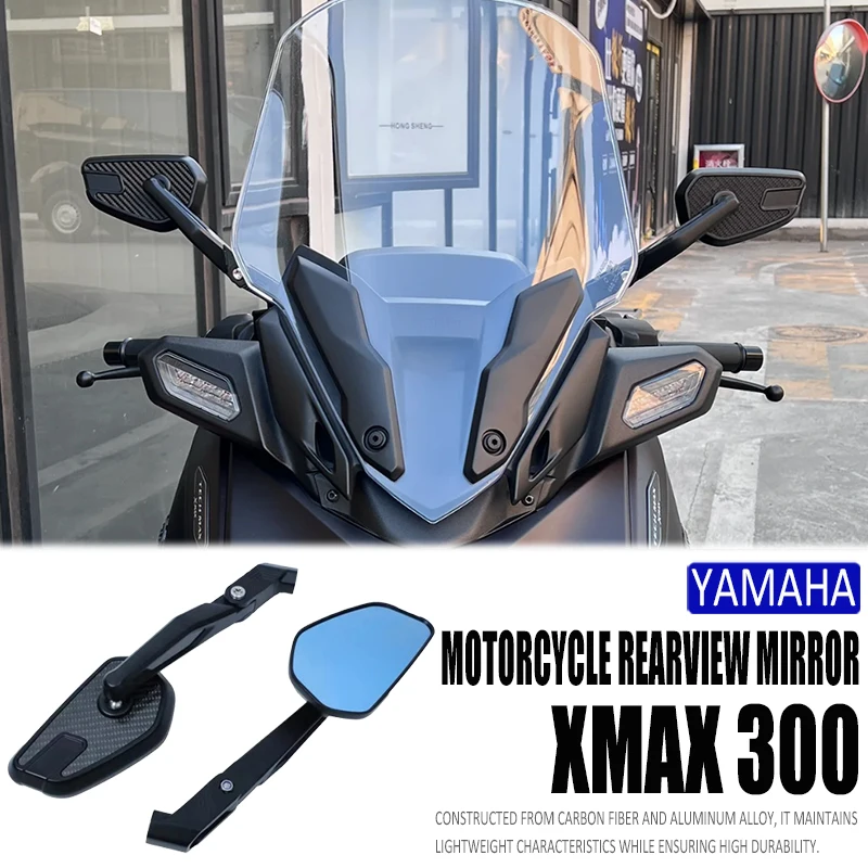 New For Yamaha Xmax300 NMAX155 Honda ADV350 ZONTES 368G Motorcycle View Mirror Carbon Fiber Al Alloy Rotatable Side Rear Mirrors