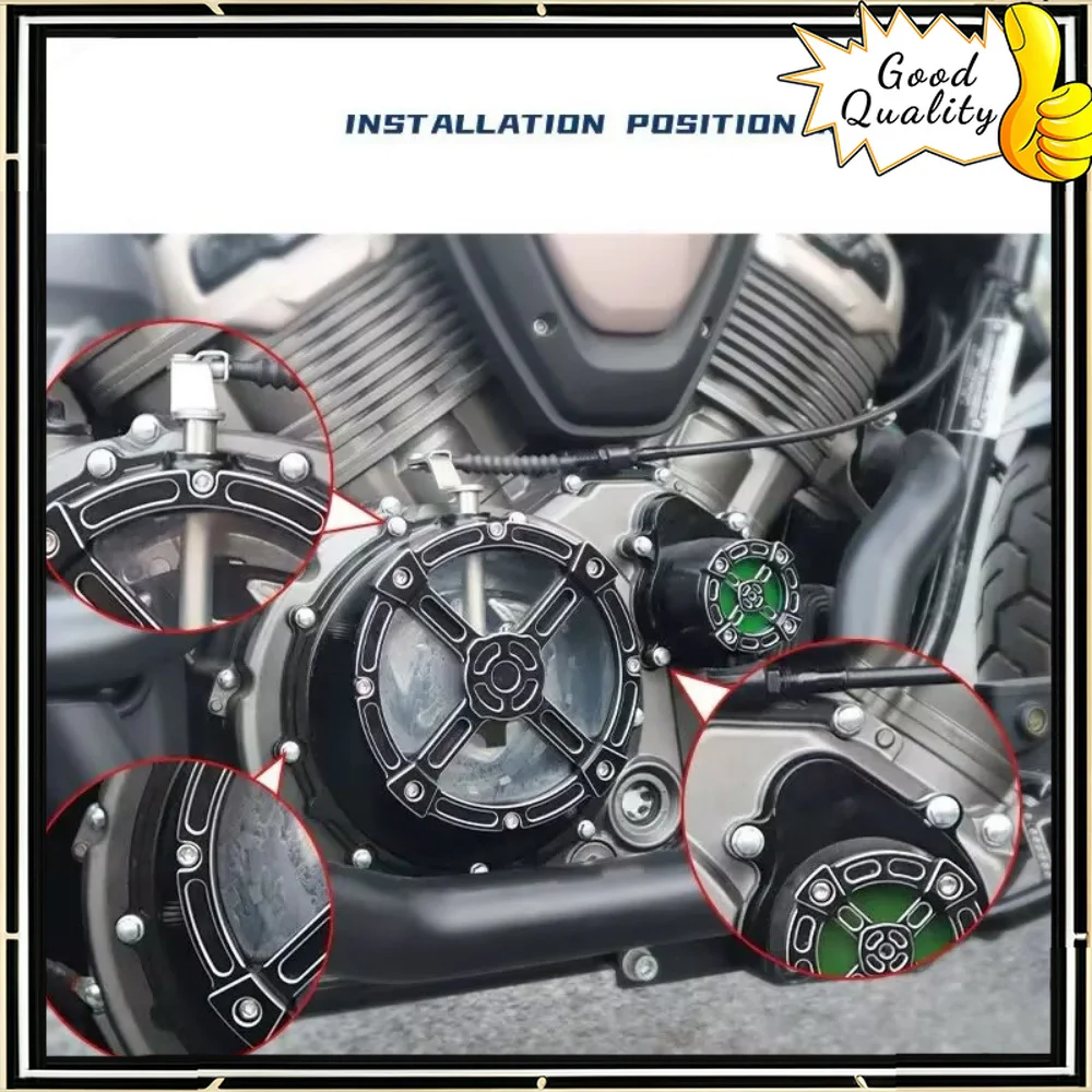 Good Quality For BENDA Napoleonbob ChinchiIIa 500 transparent clutch cover engine water pump cover instrument cover
