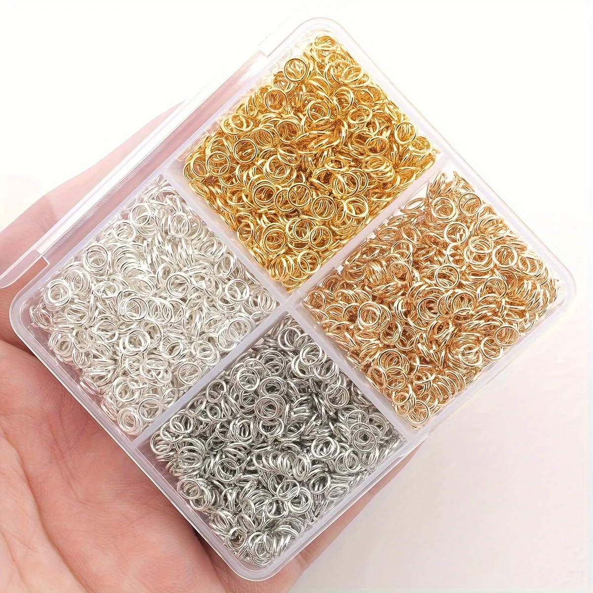 Assorted Sizes Iron Craft Kit DIY Jewelry Making Kit Jump Rings Lobster Clasps Iron Craft Set for Bracelets Necklaces Keychains