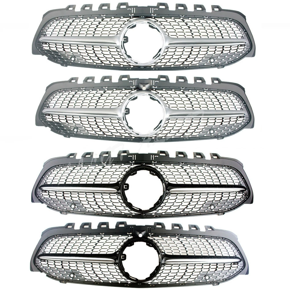 

Car GT-R Style Vertical Bar Hood Upper Kidney Grille For Mercedes-Benz W177 A200 A220 A250 A35 A45AMG 2019-2022 2023-2025+