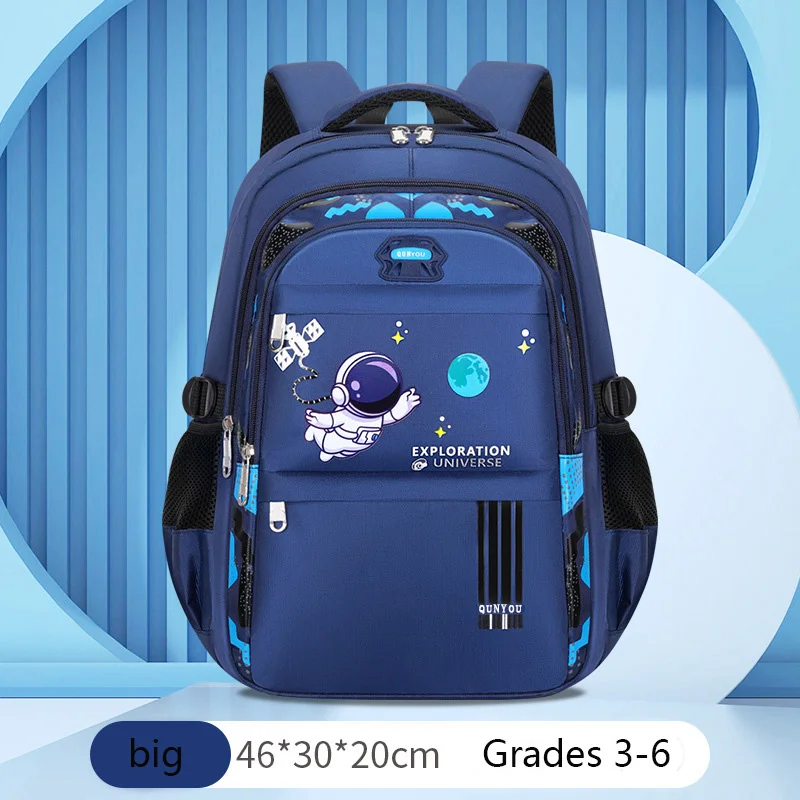 NONE Kinderrucksack Kinder Schultaschen für Jungen Astronaut Schulrucksack Wasserdicht Primäre Büchertasche Mochila Infantil 7