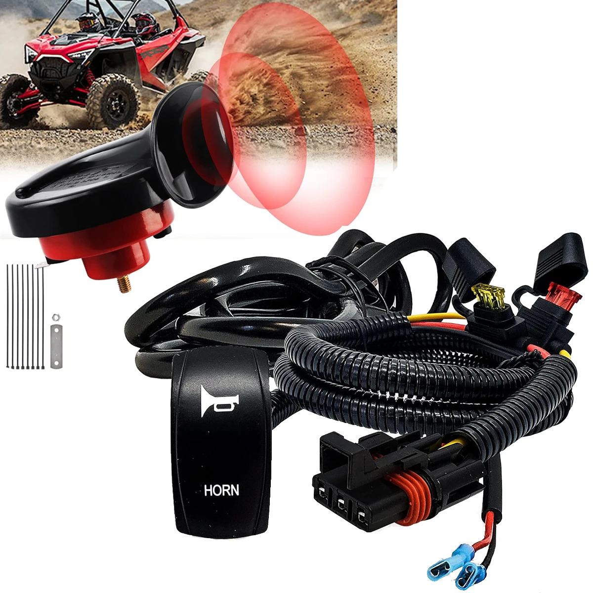 Utv Atv Horn Wiring…